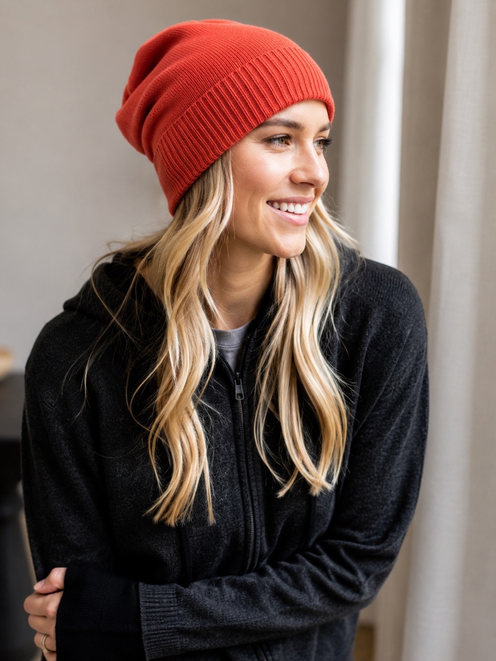 100% cashmere hat beanie